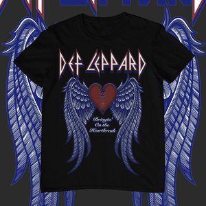 Def Leppard | Graphic T-shirt | Custom Made | Rock Bands | Cotton Tee | Black